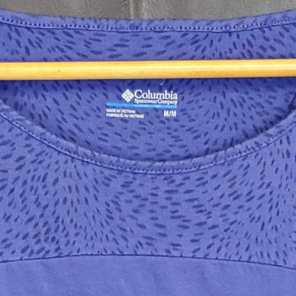 Columbia Sleeveless Tee Shirt blueish purple size M - Picture 2 of 4